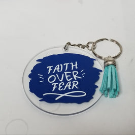 Faith Over Fear KeyChain